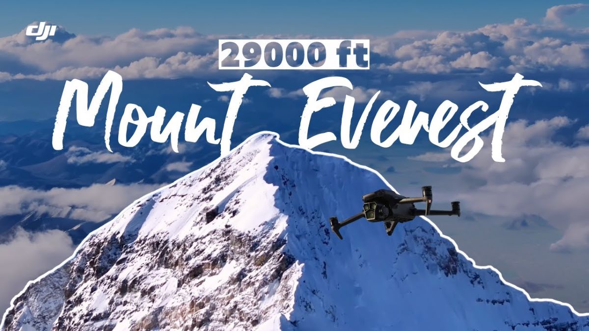 dji mavic 3 pro drone mount everest fly how