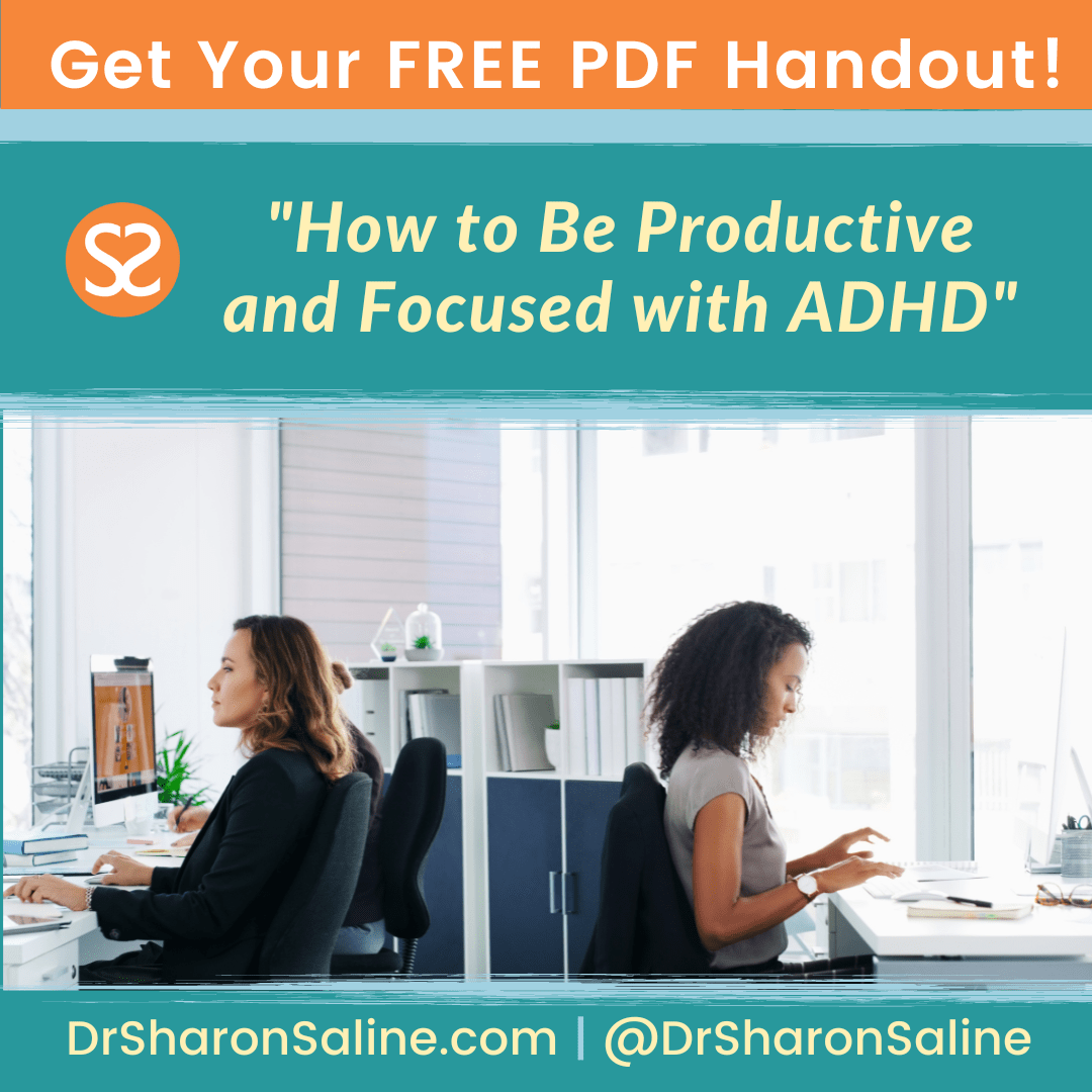 How to be Productive and focused with ADHD bonus handout for signing up.