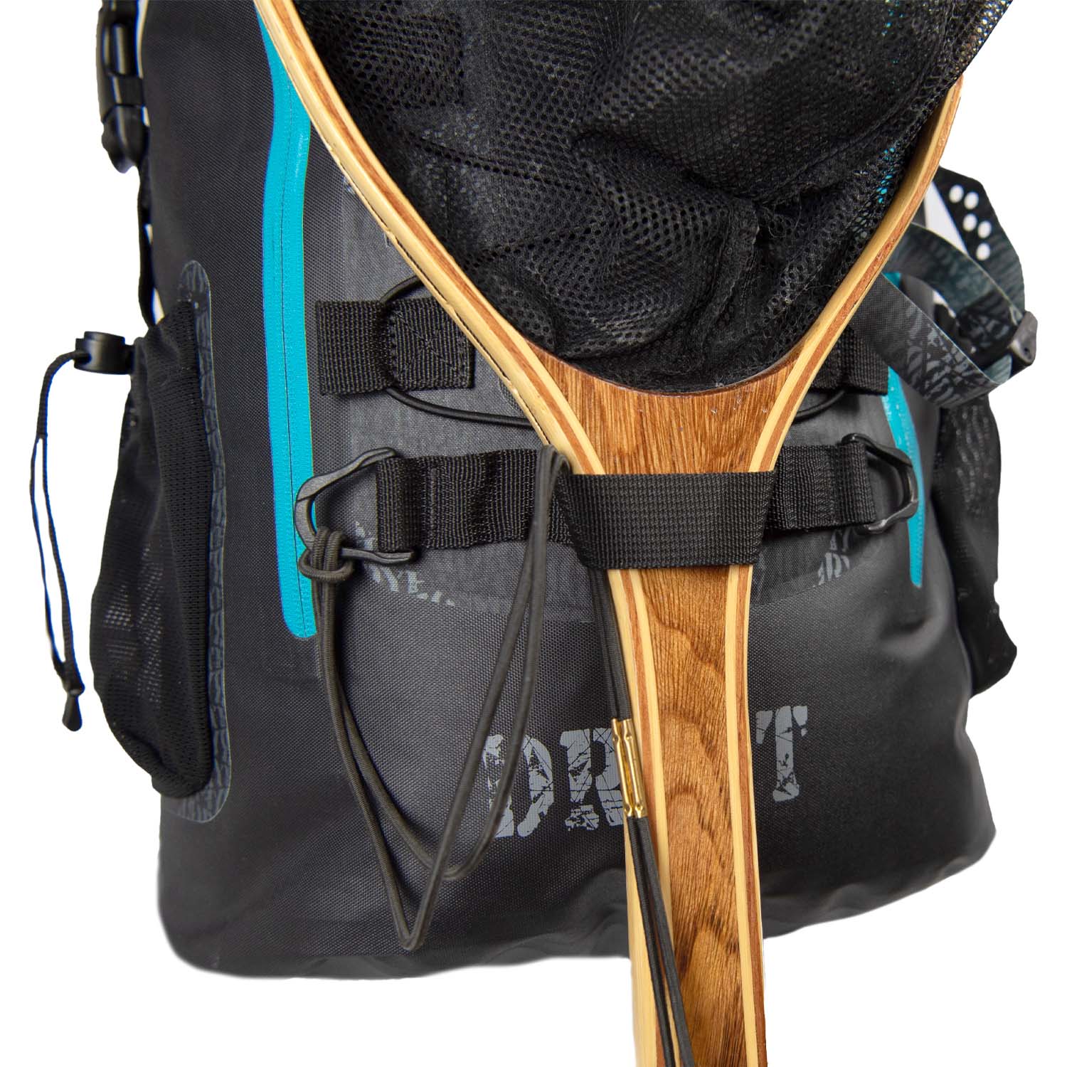 DRYFT BKCNTRY waterproof fishing backpack net holder loop