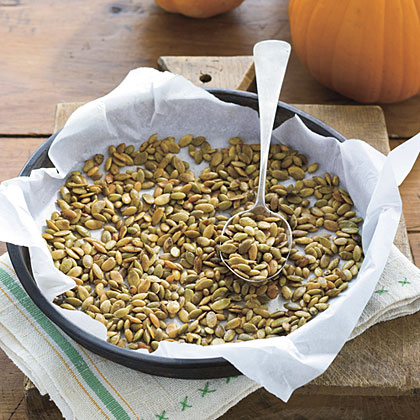 Is there an easy way to Deshell pumpkin seeds