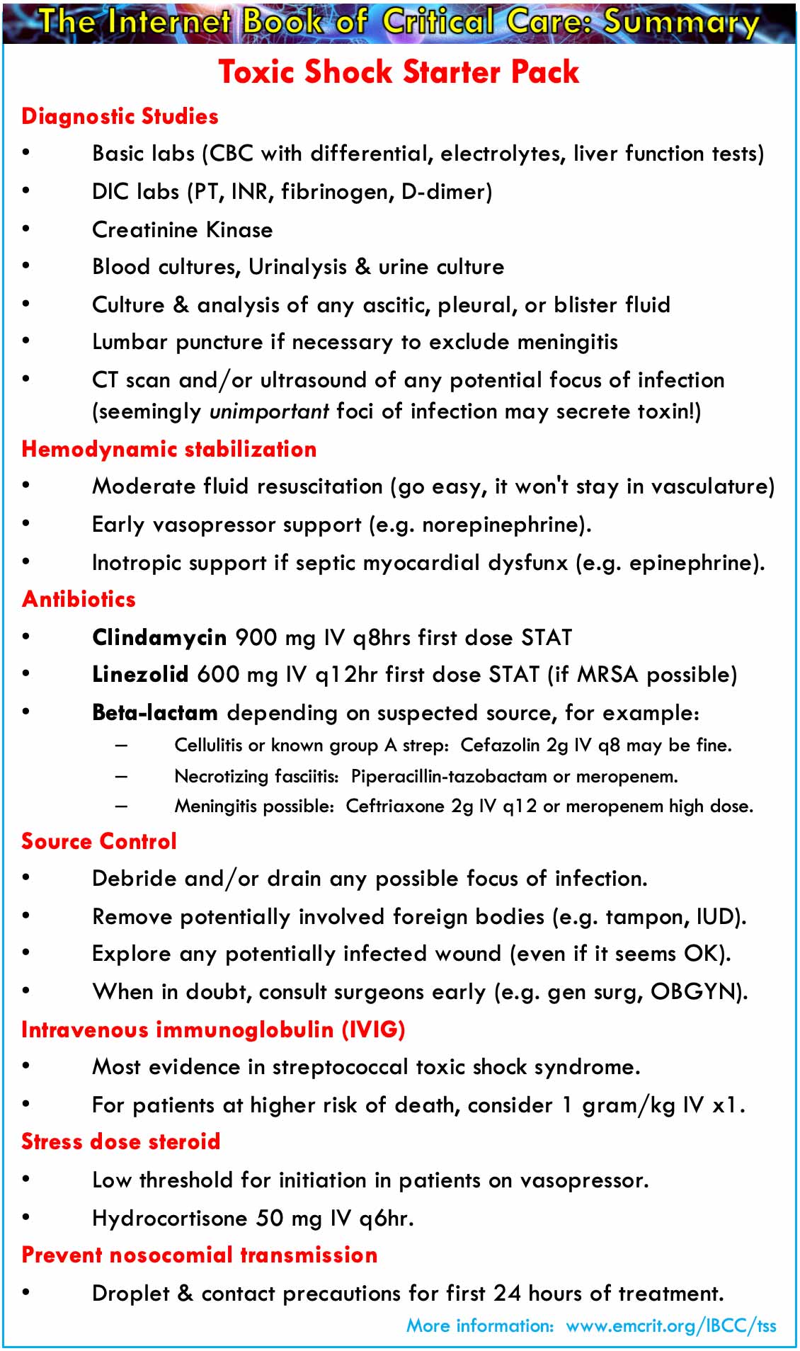 Toxic Shock Syndrome Tss Emcrit Project
