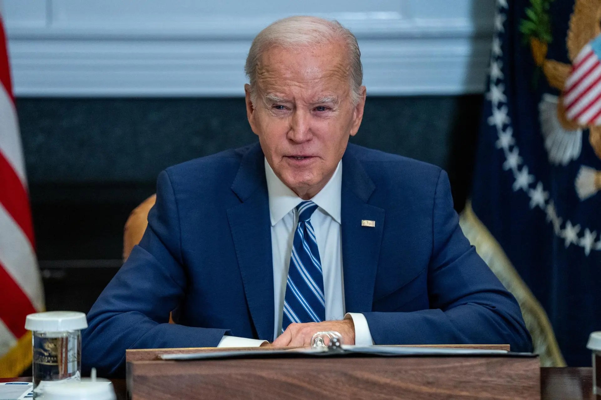 El Presidente Joe Biden durante su anuncio de acción ejecutiva para protección de migrantes