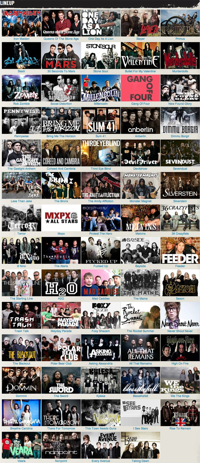 Soundwave 2011 Lineup
