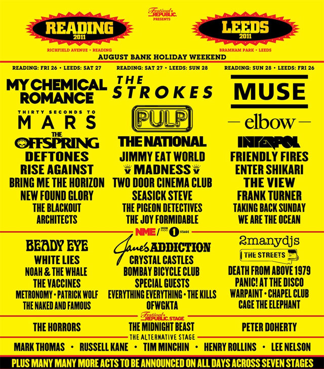 Reading & Leeds Festivals 2011