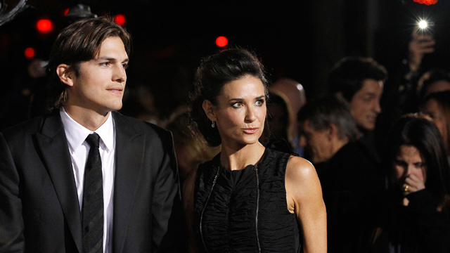 Ashton Kutcher and Demi Moore