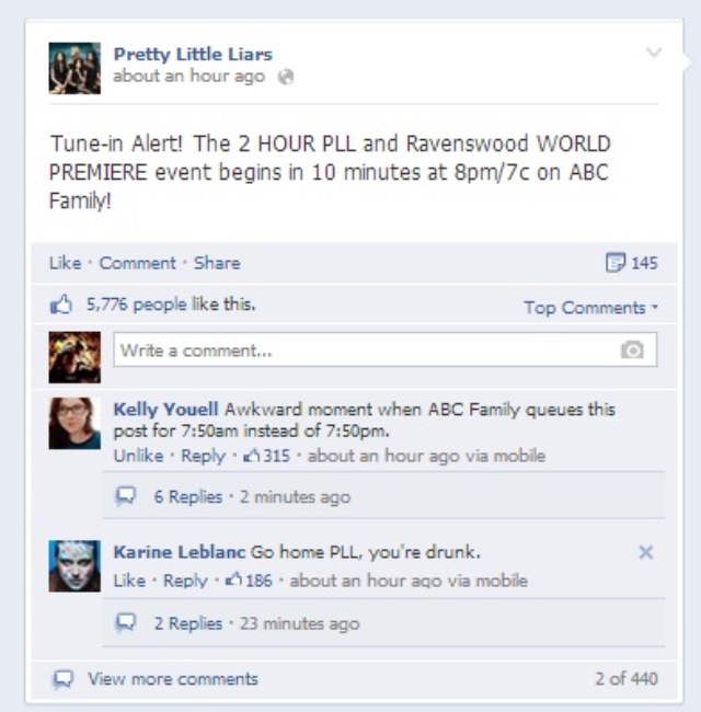 Pretty Little Liars Good Morning America Facebook Live Chat, Pretty Little Liars Good Morning America, Pretty Little Liars Facebook Live Chat