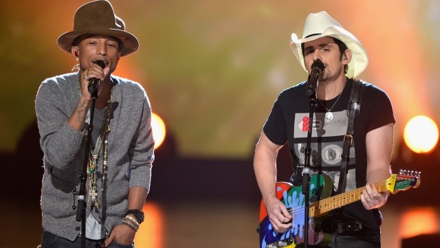 Pharrell Williams Beatles Tribute, Beatles 50th Anniversary Video, Brad Paisley Beatles Performance Video, Pharrell and Brad Paisley