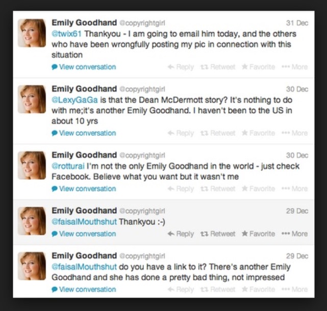 Emily Goodhand, Emily Goodhand Dean McDermott, Dean McDermott Mistress, Dean McDermott Emily Goodhand, Dean McDermott Cheating, Dean McDermott Affair, Dean McDermott Tori Spelling Cheating, True Tori, Emily Goodhand Picture, Emily Goodhand Photo