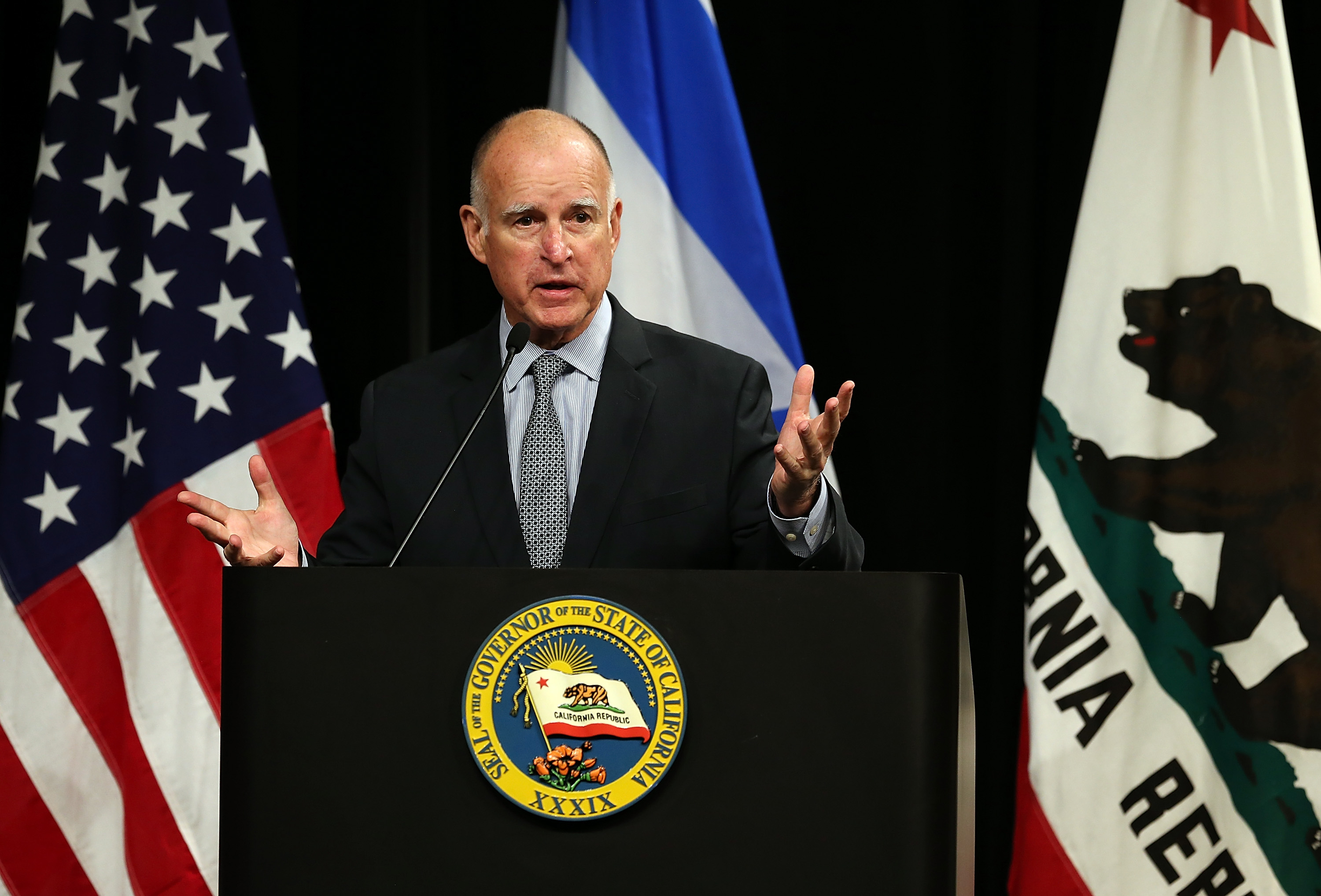 Jerry Brown speech, Jerry Brown California, Jerry Brown Benjamin Netanyahu