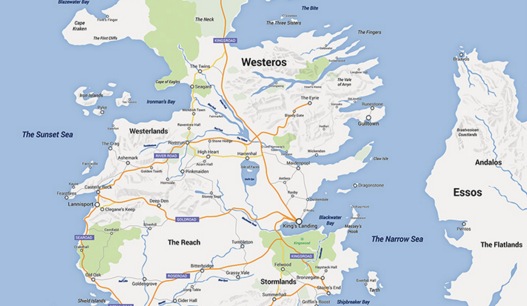 game of thrones google map