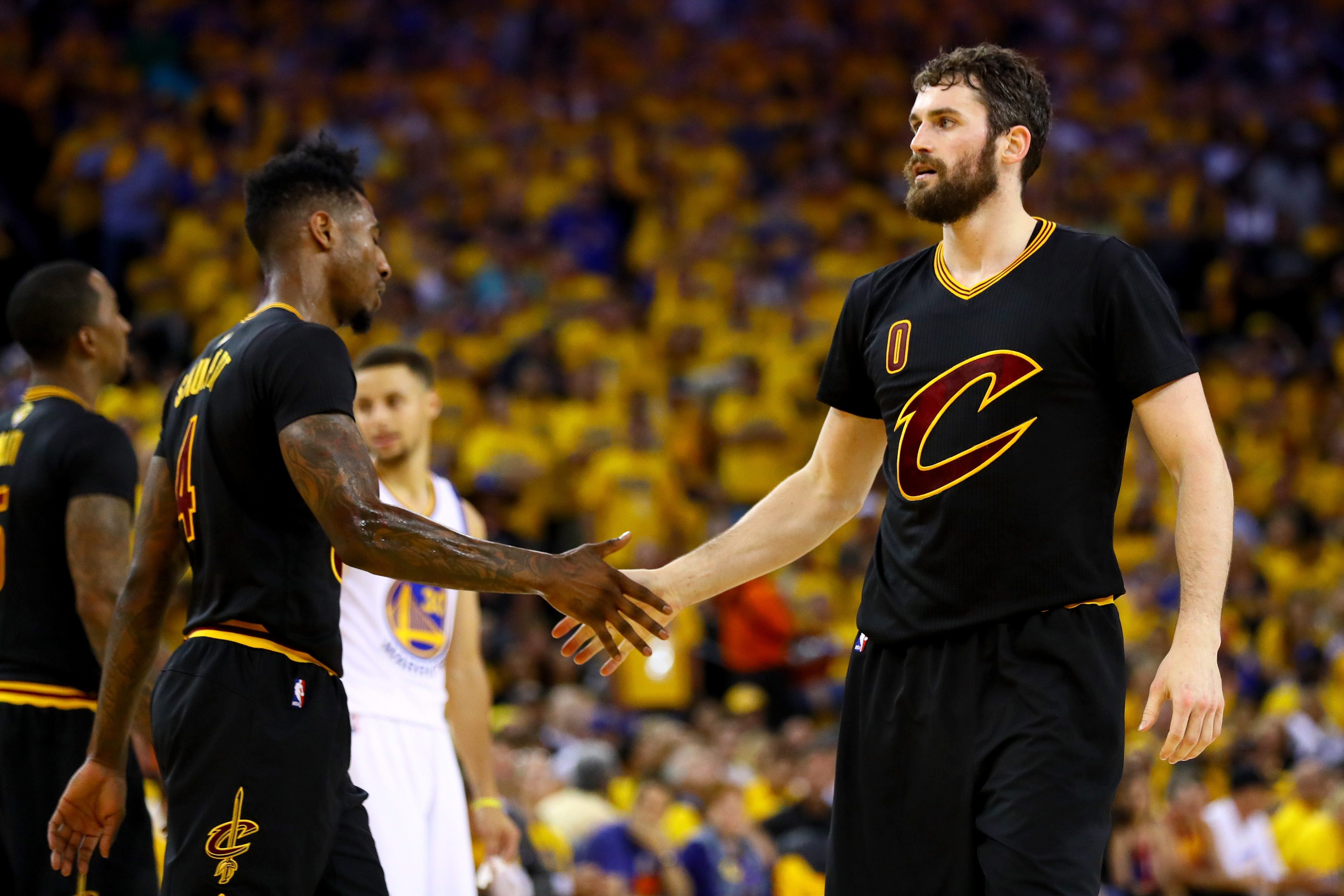 Kevin Love, Cavaliers players, Stephen Colbert guests, Game 7