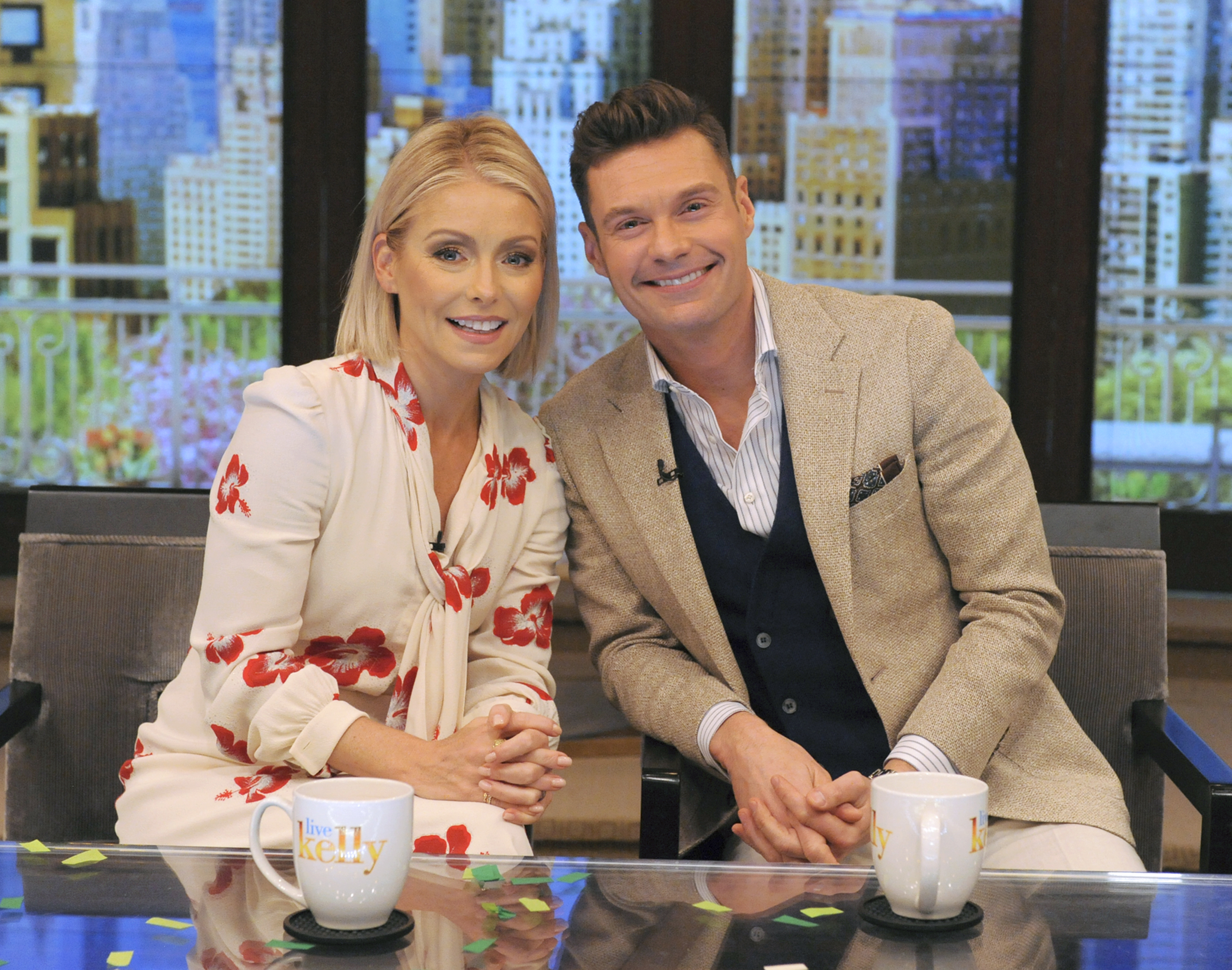 Kelly Ripa and Ryan Seacrest on Live