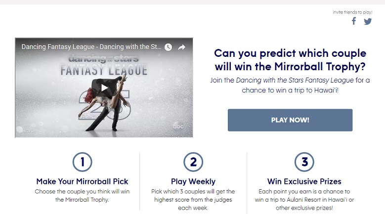 Dancing With the Stars, Dancing With the Stars 2017 Fantasy League, DWTS 2017 Fantasy League, Dancing With the Stars Season 25, Dancing With the Stars Season 25 Fantasy League, How To Play Dancing With the Stars Fantasy League, How to Join Dancing With the Stars Fantasy League