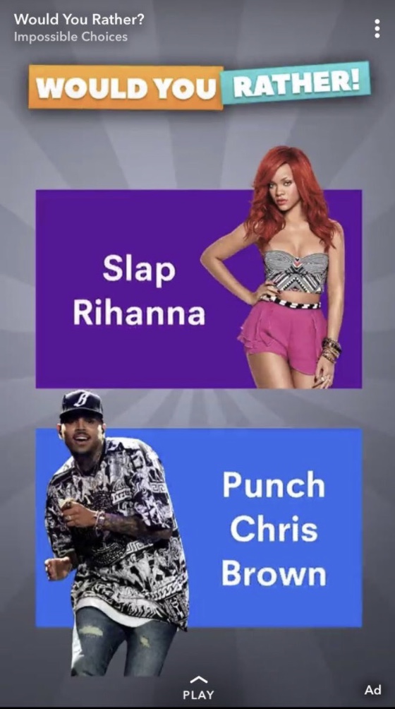 Slap Rihanna ad
