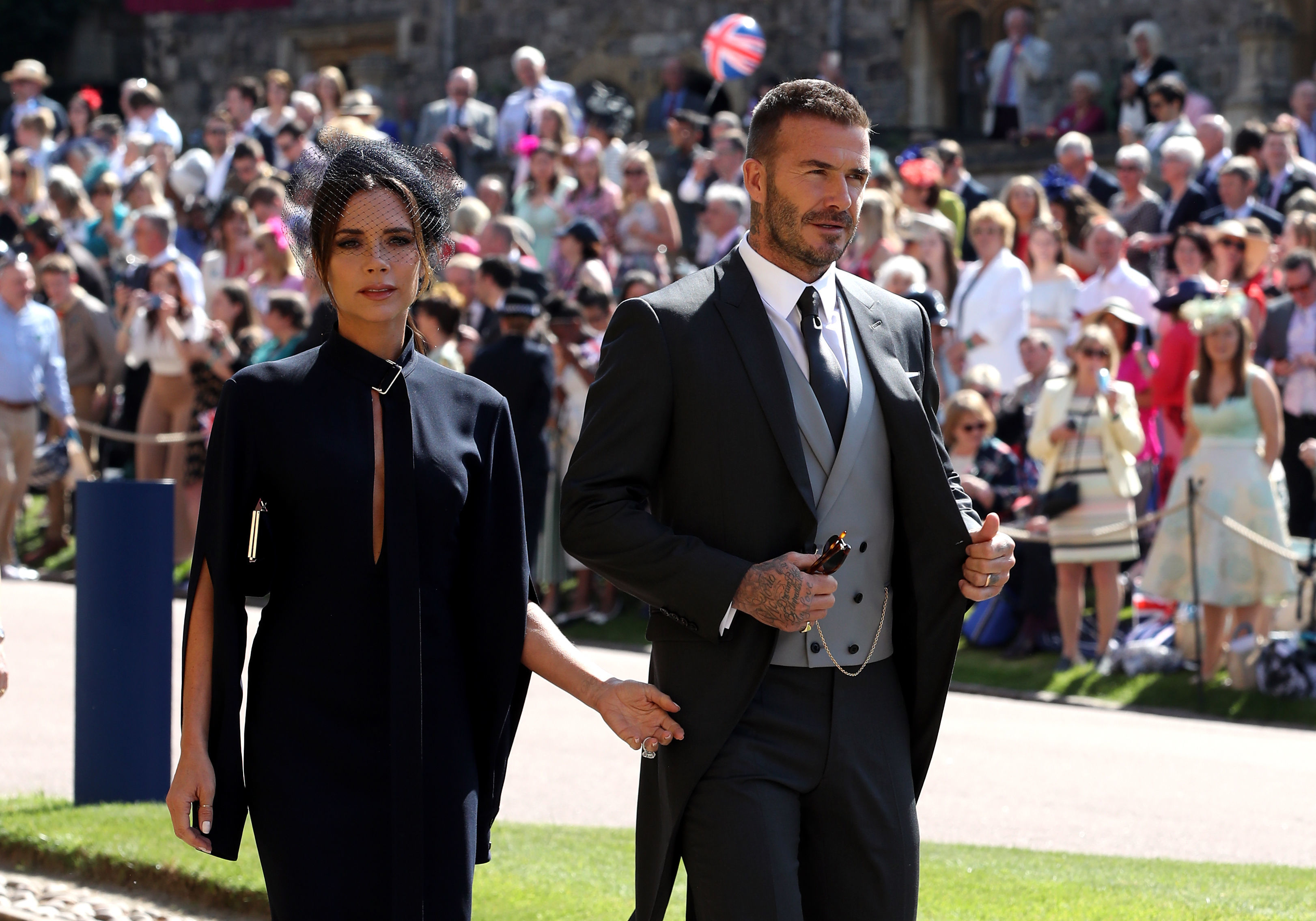 Victoria Beckham not smiling