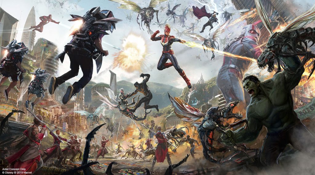 Artist Image Of Disney Parks Avengers Attraction