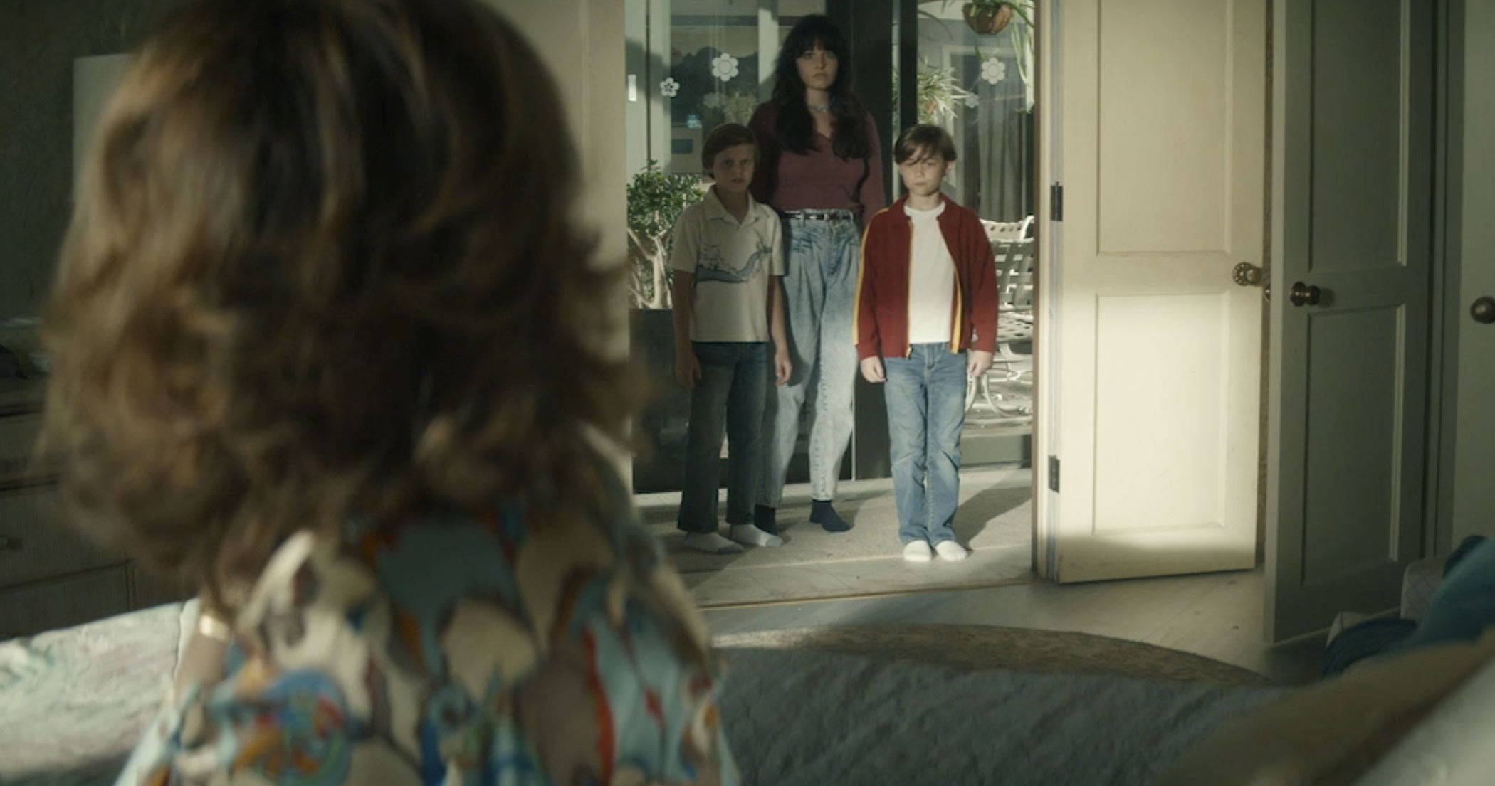 Betty Broderick and three of her children on USA's Dirty John: The Betty Broderick Story