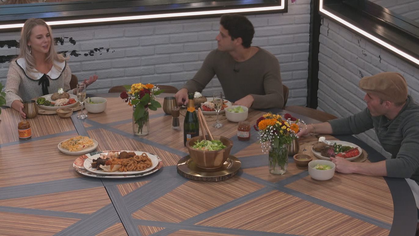 The Big Brother 22 final three: Nicole Franzel, Cody Calafiore, and Enzo Palumbo.
