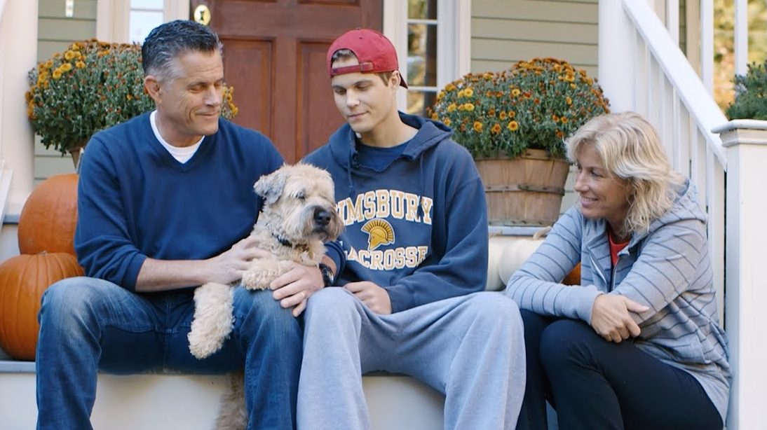 Terry Deitz and his son, Danny, and wife, Trish.