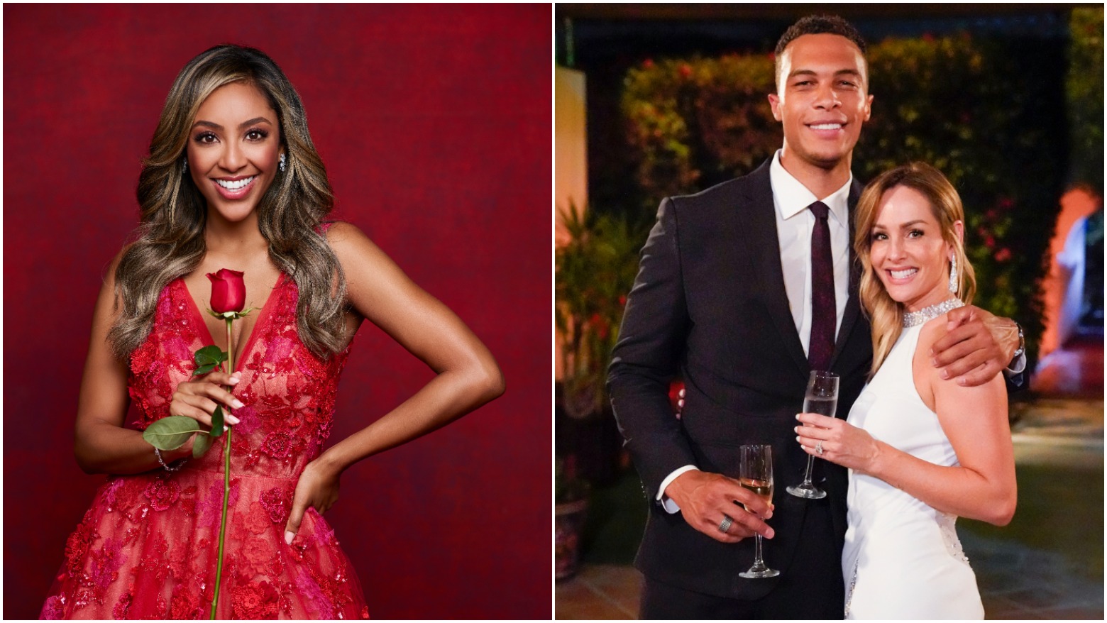 Bachelorette stars, Tayshia Adams, Clare Crawley and Dale Moss