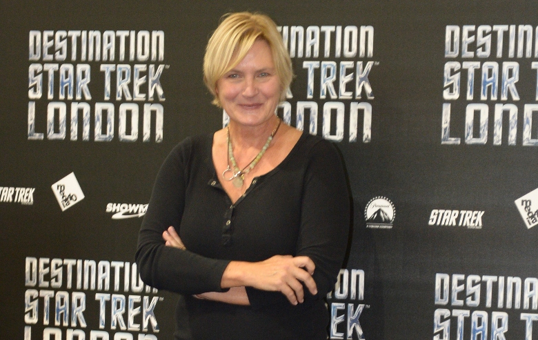 Denise Crosby attends a photocall at Destination Star Trek London at ExCel on October 19, 2012 in London, England.