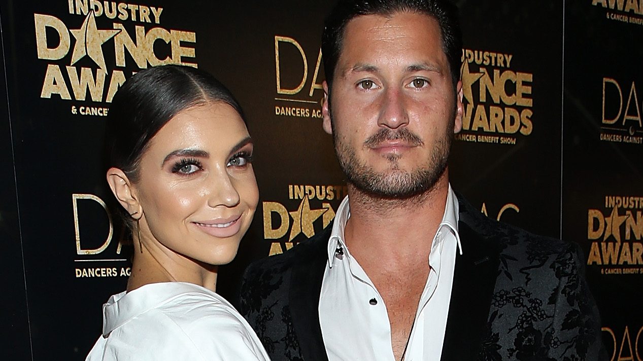 Jenna Johnson (L) and Valentin Chmerkovskiy attend the 2018 Industry Dance Awards at Avalon Hollywood