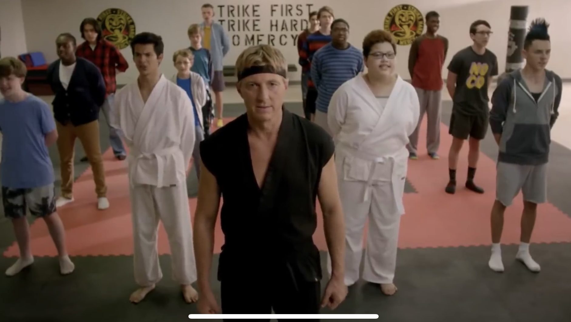 Johnny Lawrence at Cobra Kai