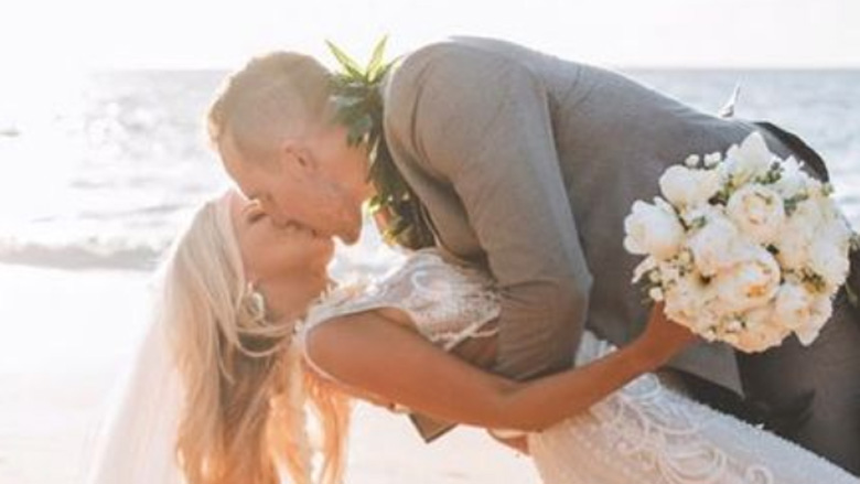 Angie Layton wed Clint Berhow on December 10 in Maui.