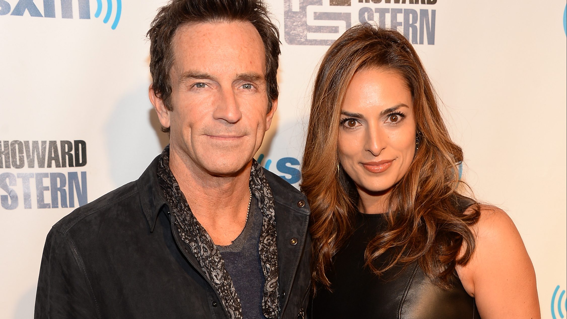 Jeff Probst and Lisa Ann Russell attend "Howard Stern's Birthday Bash"