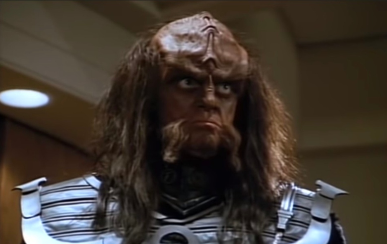Robert O'Reilly as Gowron on Star Trek The Next Generation