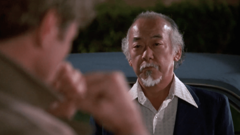 Miyagi and Kreese face off
