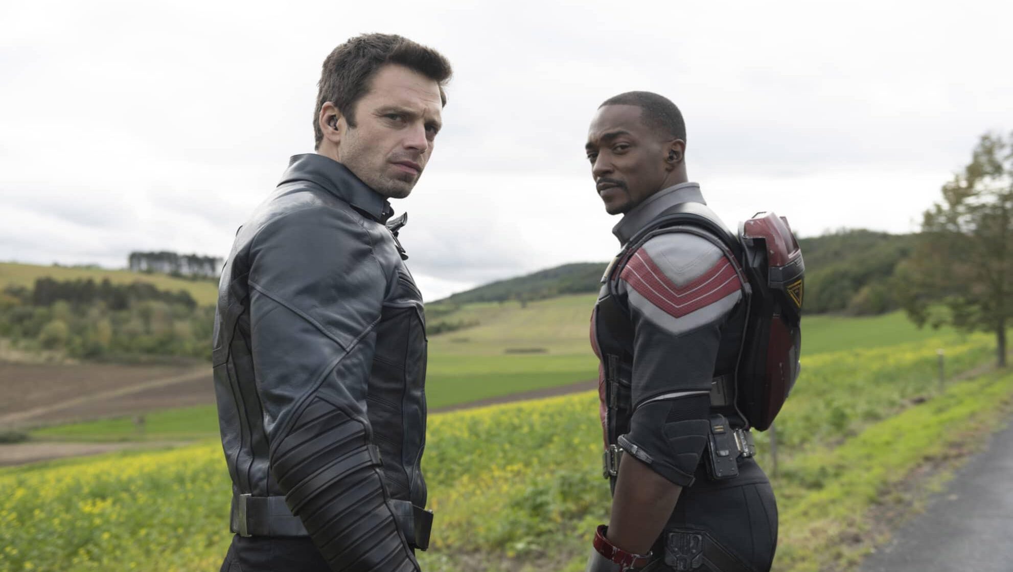 Bucky Barnes/Winter Soldier and Sam Wilson/Falcon in "The Falcon and the Winter Soldier"