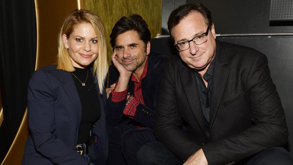 Candace Cameron Bure with Bob Saget and John Stamos