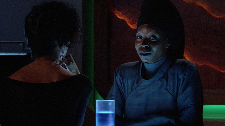 Whoopi Goldberg as Guinan in Ten Forward