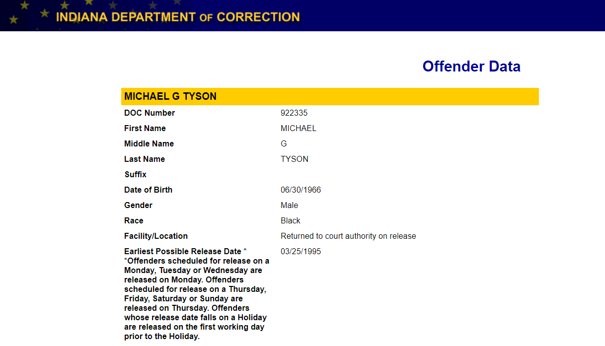 mike tyson arrest