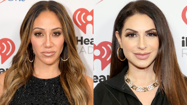 Melissa Gorga and Jennifer Aydin at Jingle Ball.