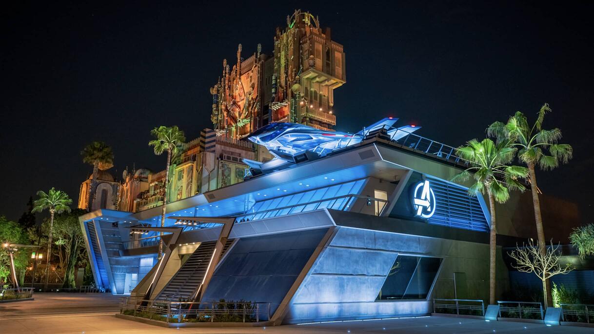 Avengers HQ at Avengers Campus