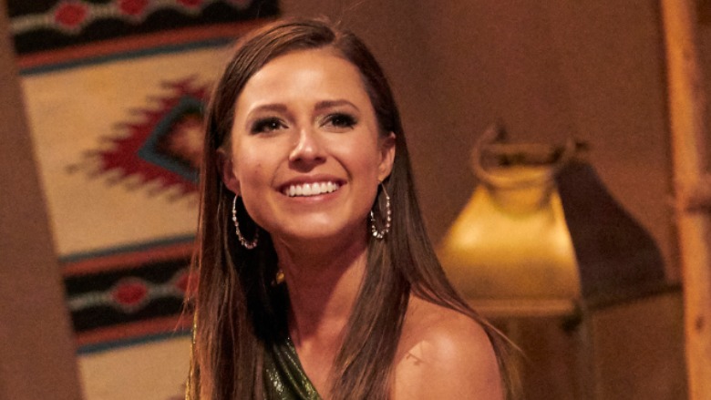 Katie Thurston on set of 'The Bachelorette.'