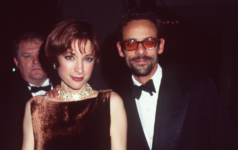 Newlyweds Alexander Siddig and Nana Visitor of "Star Trek: Deep Space 9" at the opening of Star Trek The Experience at the Las Vegas Hilton.