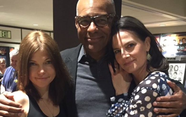"Star Trek: Deep Space Nine" actors Nicole de Boer Michael Dorn and Terry Farrell at Star Trek convention