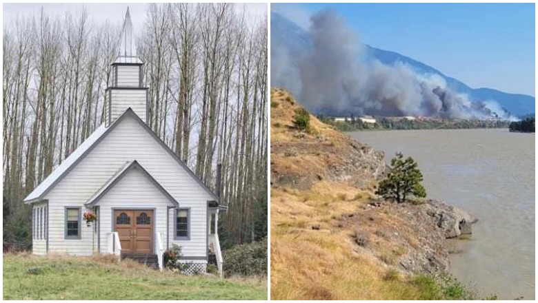 Fire near When Calls the Heart in Canada