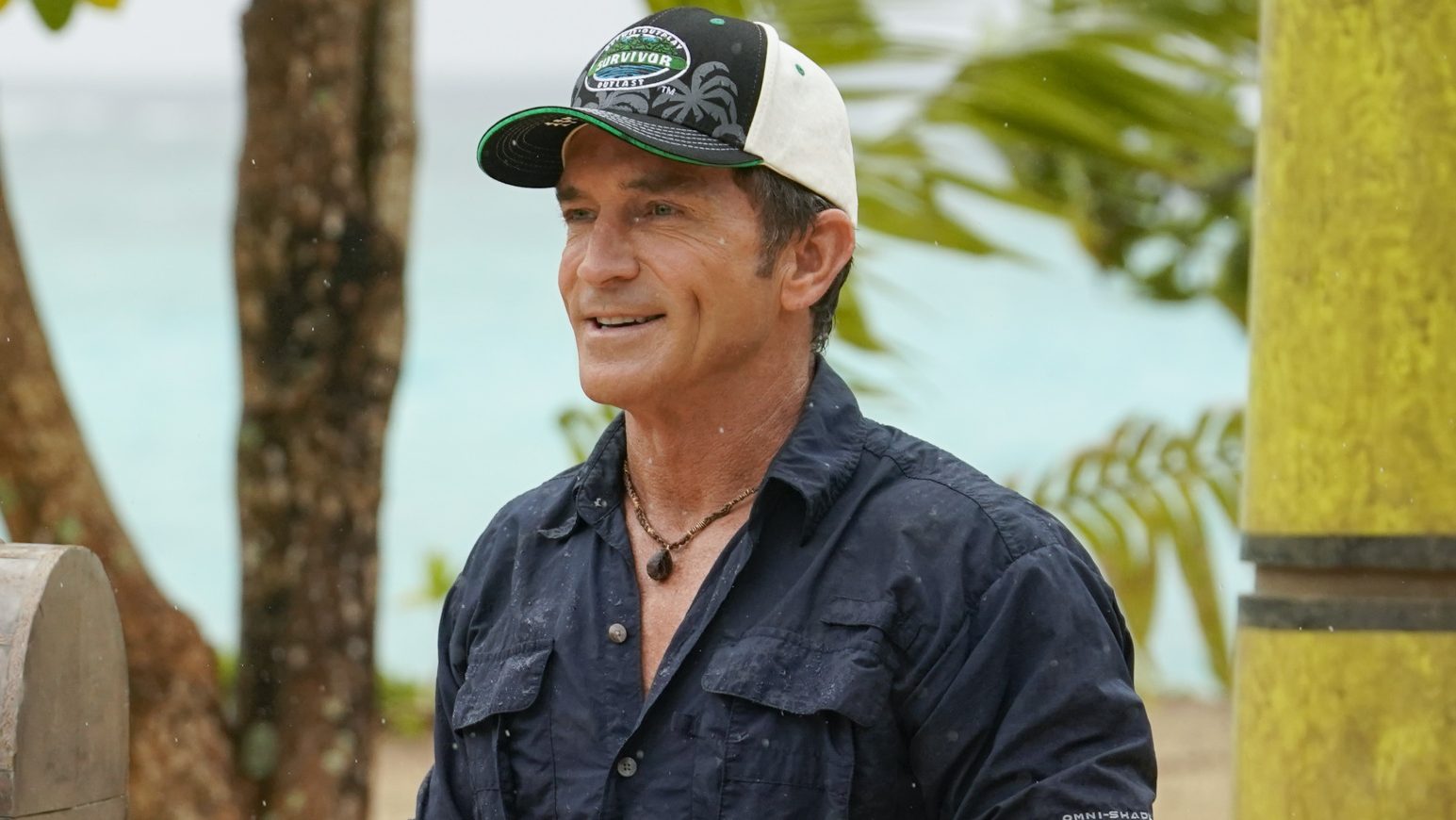 Jeff Probst on the set of 'Survivor'