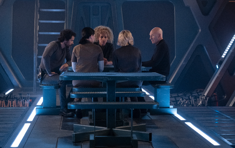 The crew of La Sirena in "Star Trek: Picard" season one.