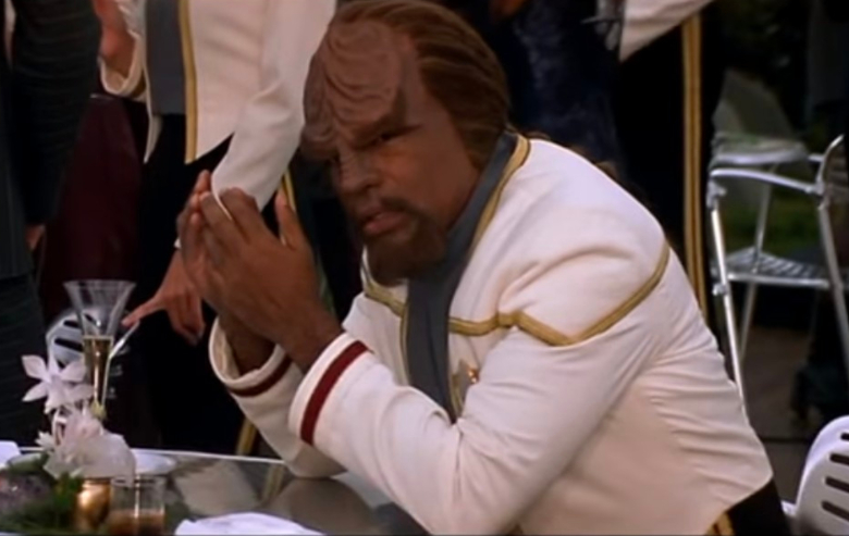 Lieutenant Commander Worf in "Star Trek: Nemesis"