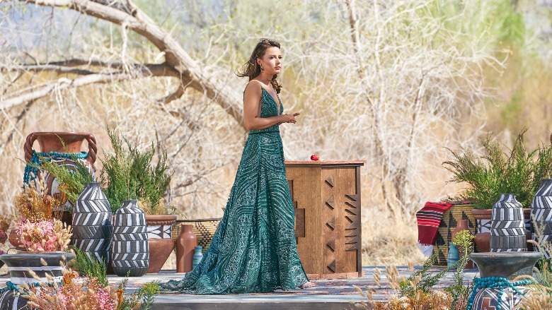Katie Thurston green dress.