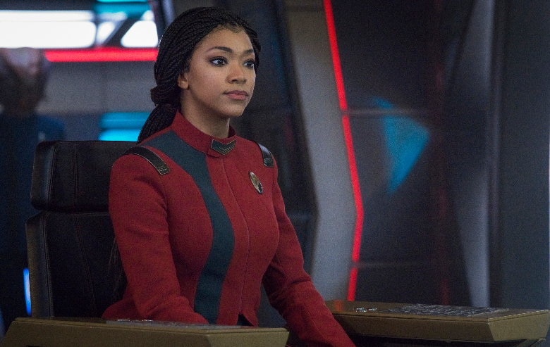 Sonequa Martin-Green as Burnham in season four of the Parmount+ series STAR TREK: DISCOVERY