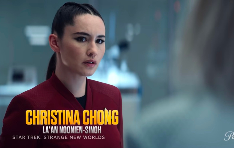 La'an Noonien-Singh in the cast reveal trailer for "Star Trek: Strange New Worlds"