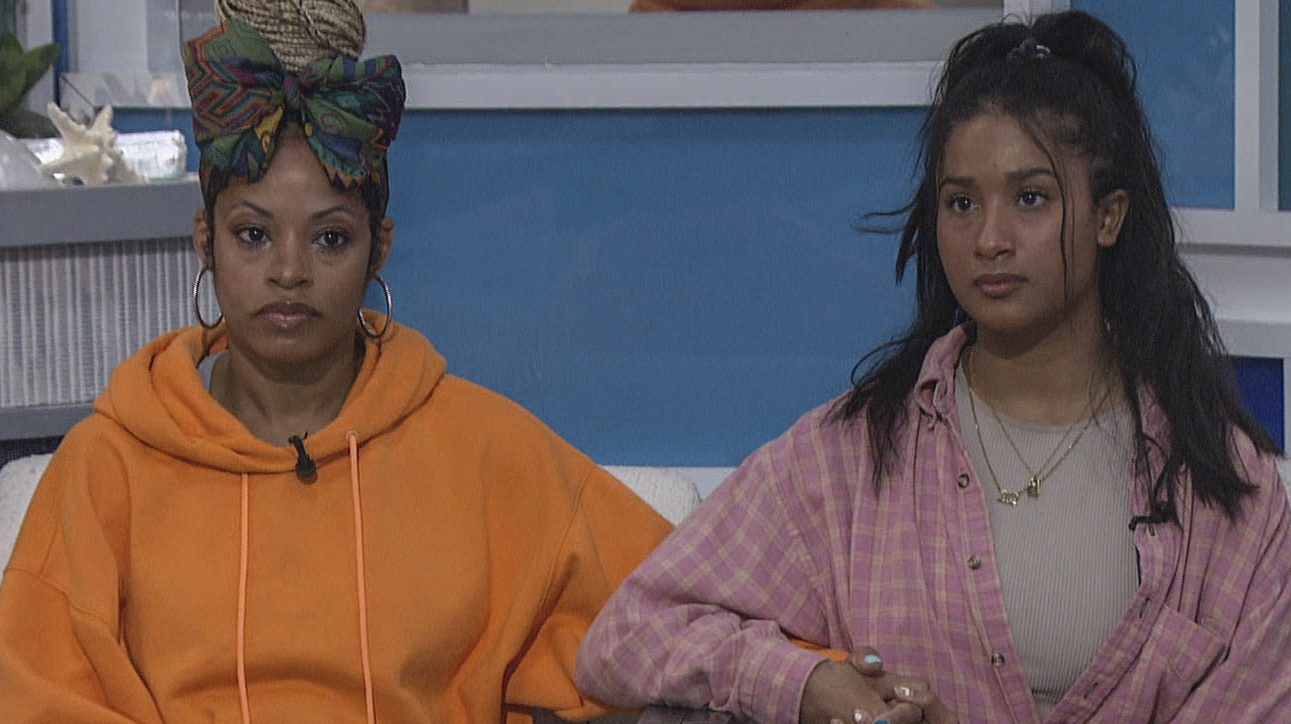 Tiffany Mitchell and Hannah Chaddha in the 'Big Brother 23' house