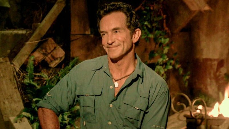 Jeff Probst on the set of 'Survivor'