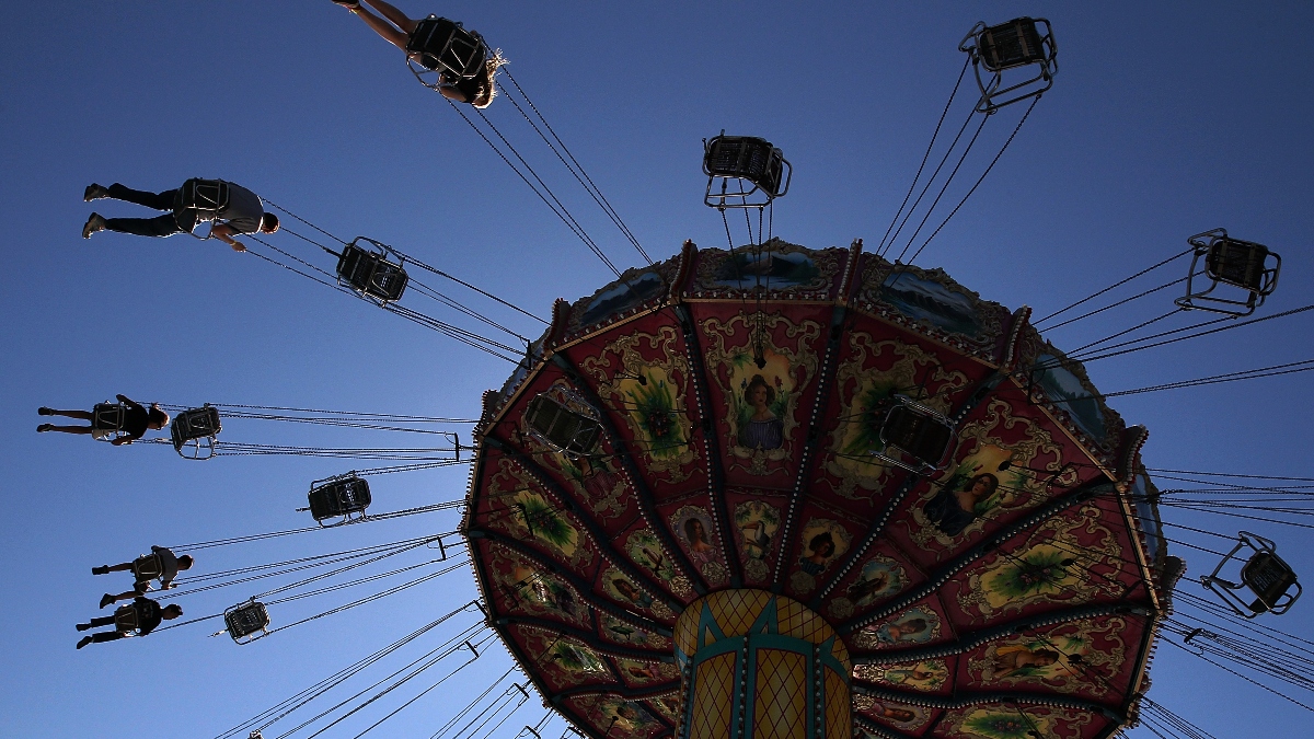 Swing ride at fair